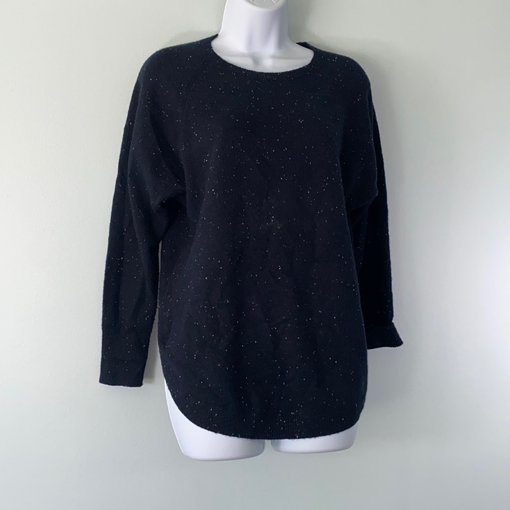 🔥NWT Loft petites navy blue long sleeve sweater